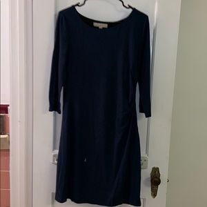 Blue long sleeve dress